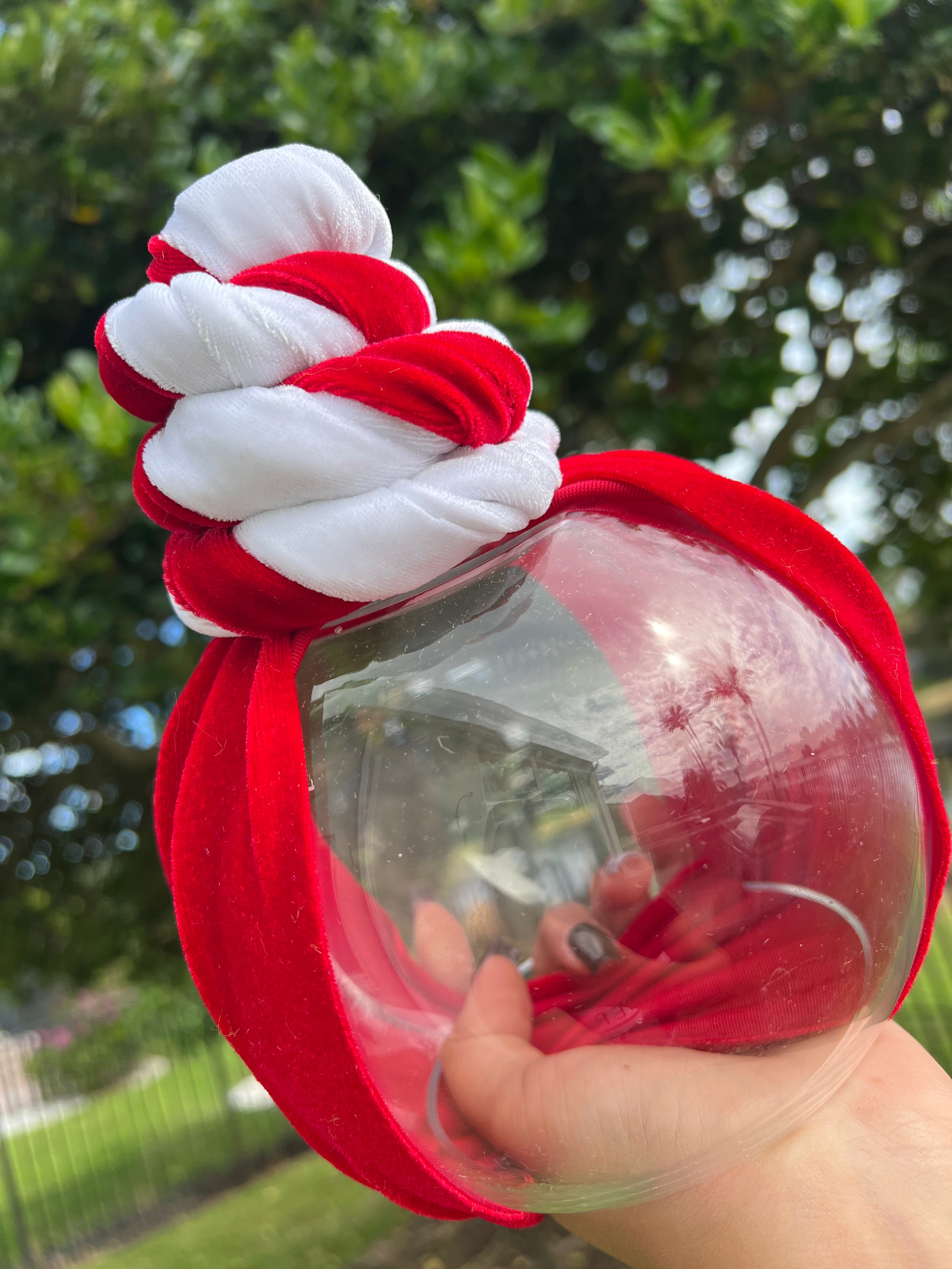 Candy Cane Topknot