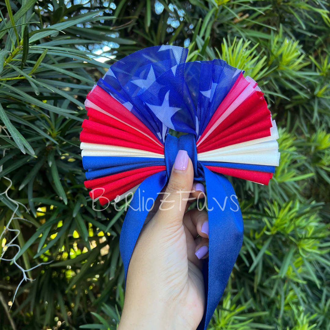 4th of July Satin Bow