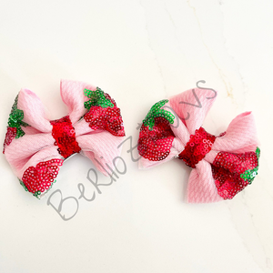 Pink Strawberry Piggies