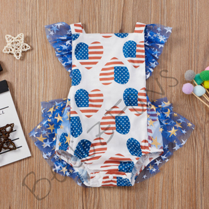 4th of July Vintage Romper