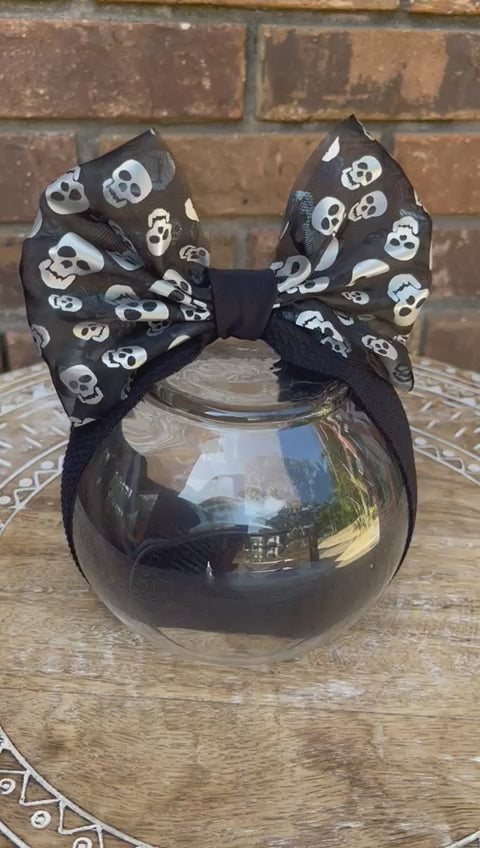 Black Skull Headwrap for Halloween