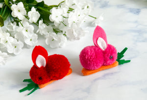 Bunny Furry Hair Clip