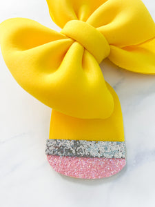 Back to School Pencil Bow