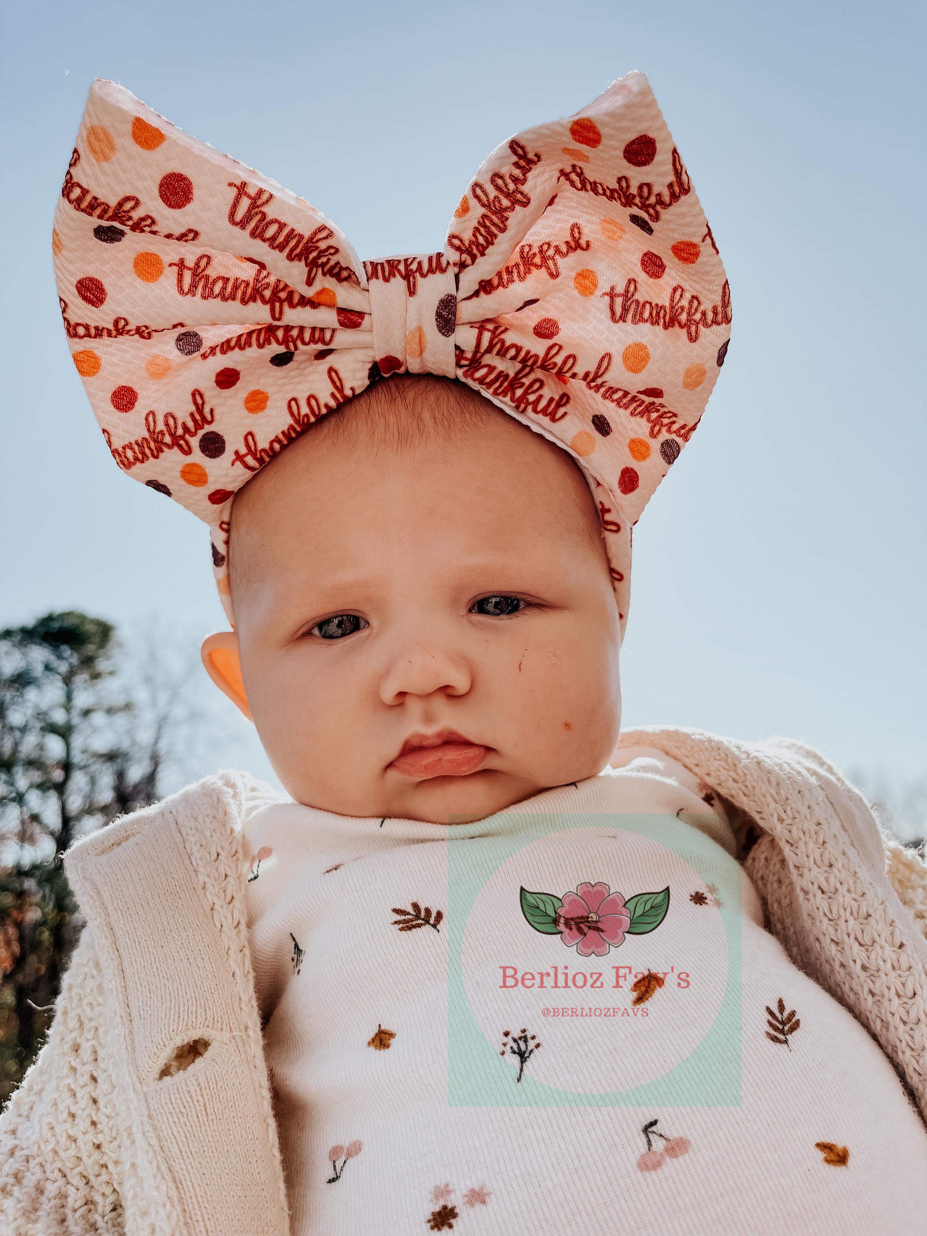 Fall Headwraps,  Over the Top Hair Bow