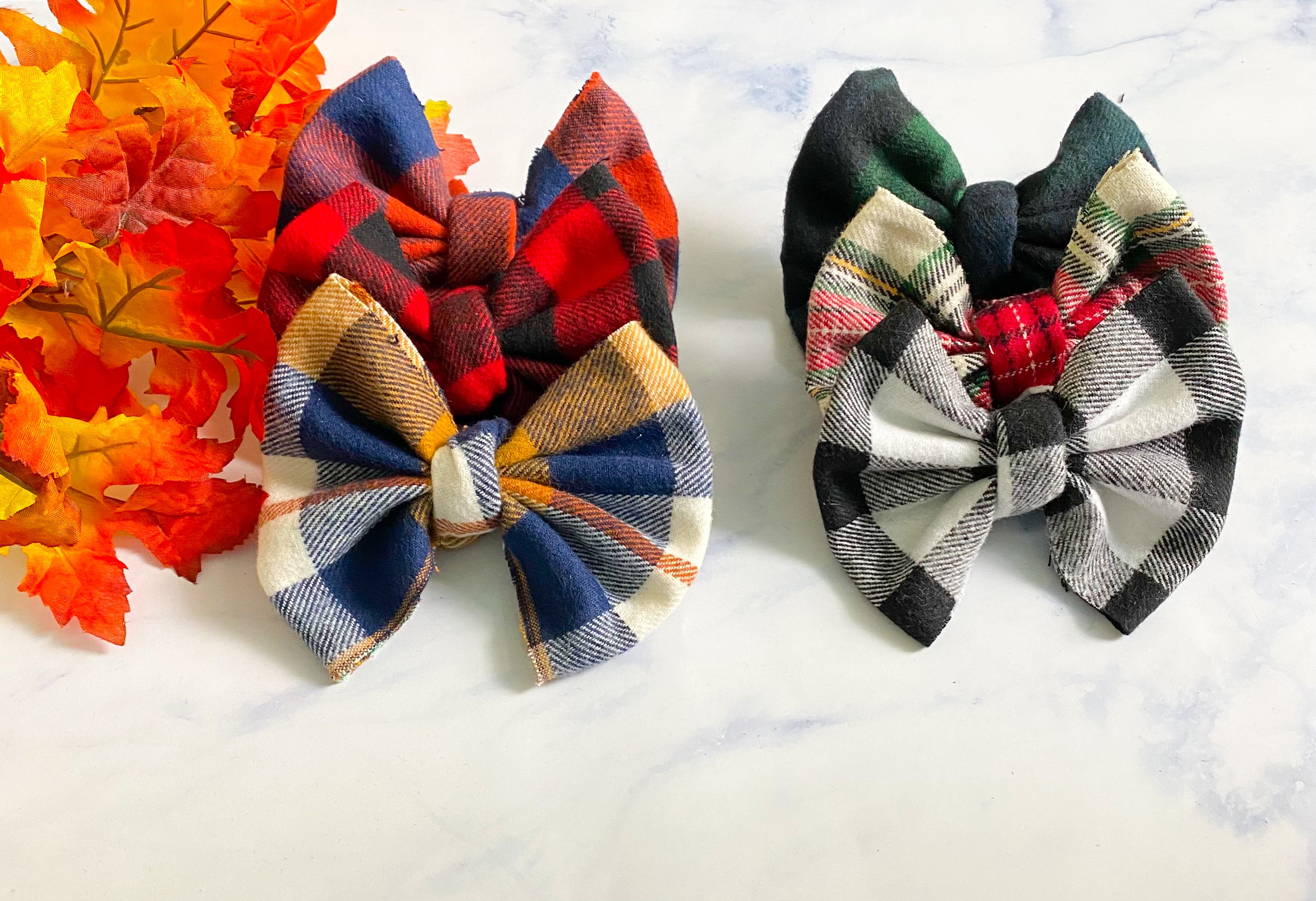 Plaid Flannel Bows