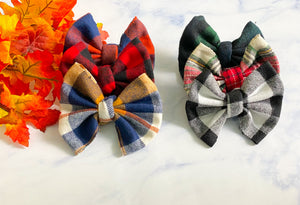 Plaid Flannel Bows